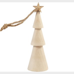 Juletr I Tr Til Ophng - H 9 Cm