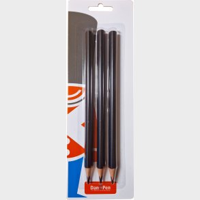 Jumbo Blyanter - Dan Pen - 3 Stk
