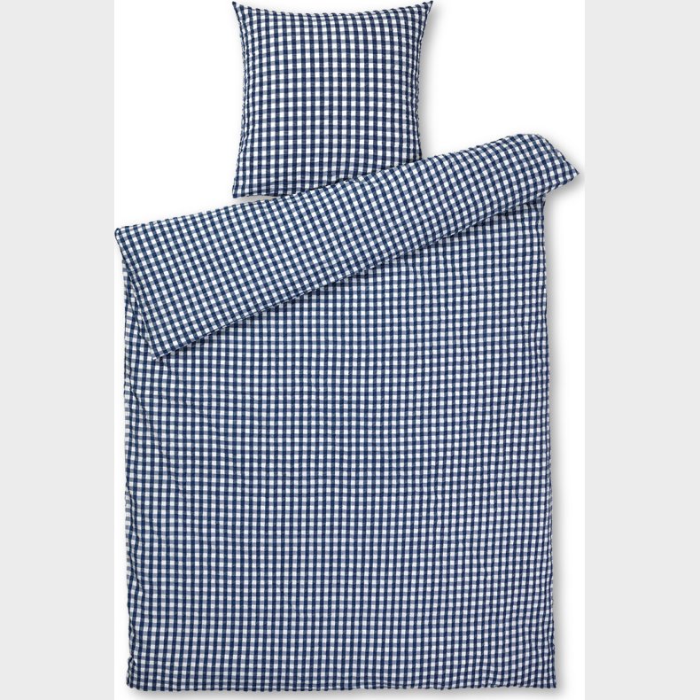 Juna - B�k&b�lge Senget�j 140x200 Cm - M�rkebl� & Hvid