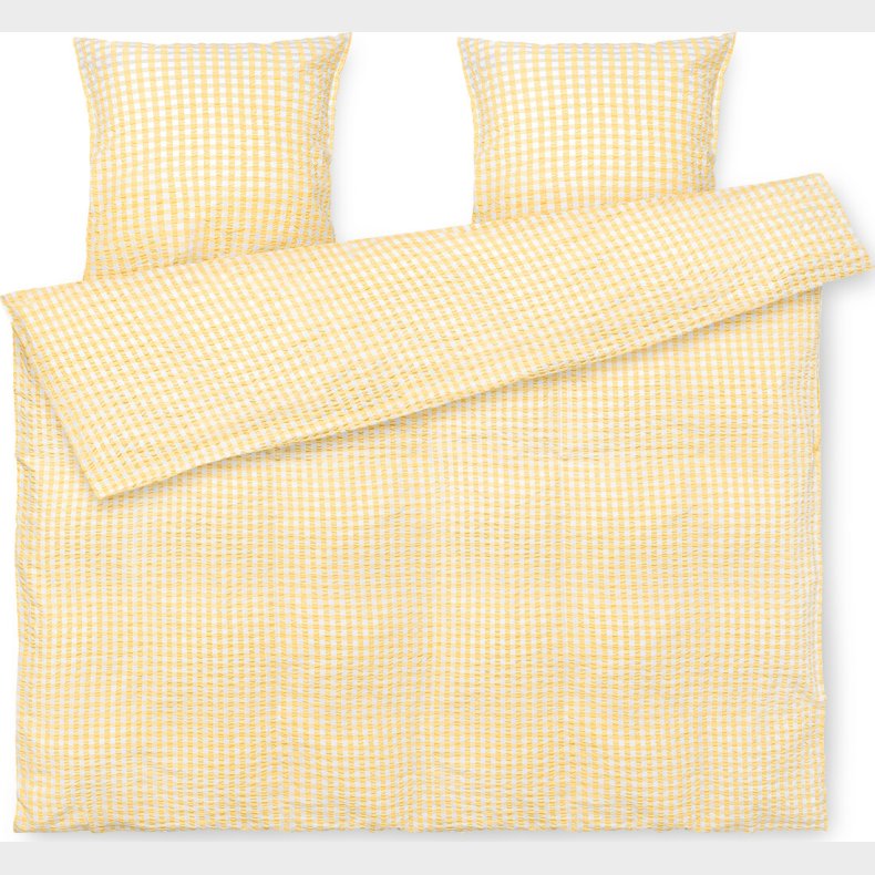 Juna - B�k&b�lge Senget�j 200x220 Cm - Gul & Hvid