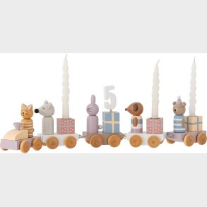 Bloomingville Mini - F�dselsdagstog I Tr� - Junaid - Rosa