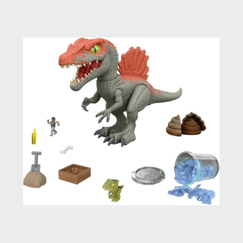 Jurassic World Figur - Crushivores - Spinosaurus Cage Crasher