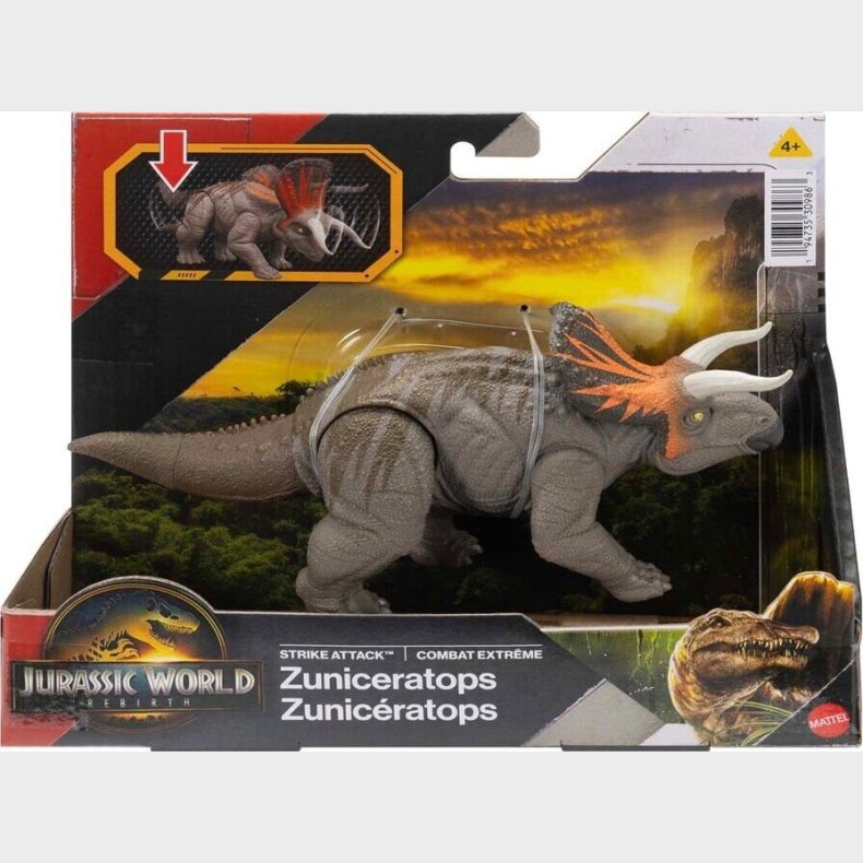 Jurassic World - Rebirth Strike Attack - Zuniceratops Dinosaur