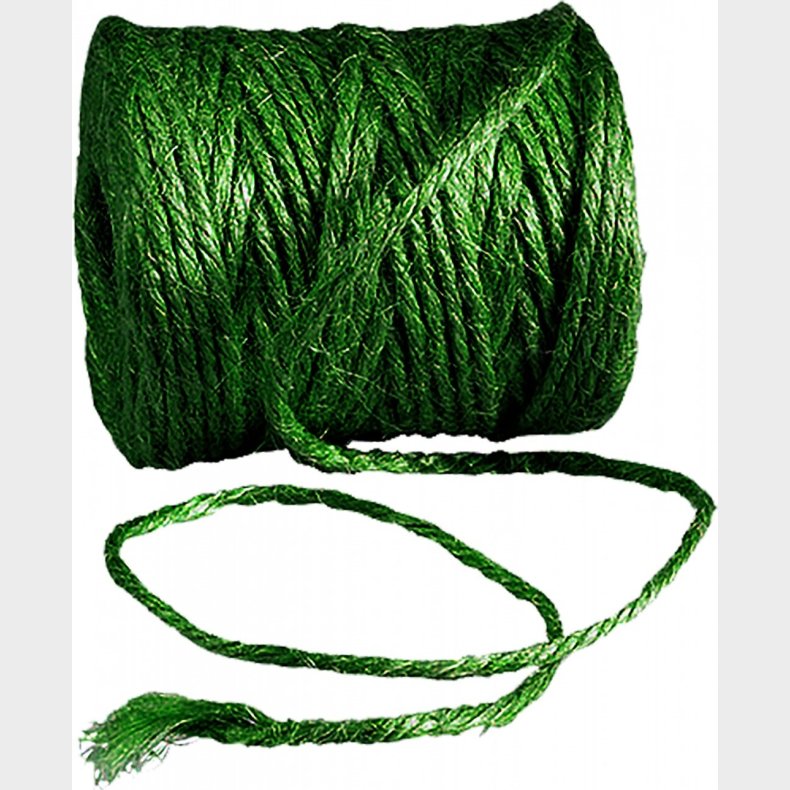 Jutegarn Grn - 4 Ruller  100 Meter