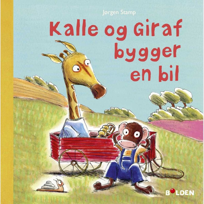 Kalle Og Giraf Bygger En Bil - J�rgen Stamp - Bog