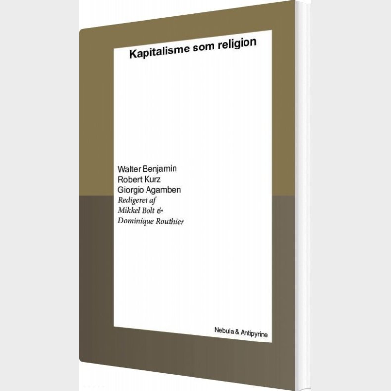Kapitalisme Som Religion - Walter Benjamin - Bog
