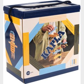 Kapla - 120 Box - Natural, Lysebl�, Gul & Gr�n