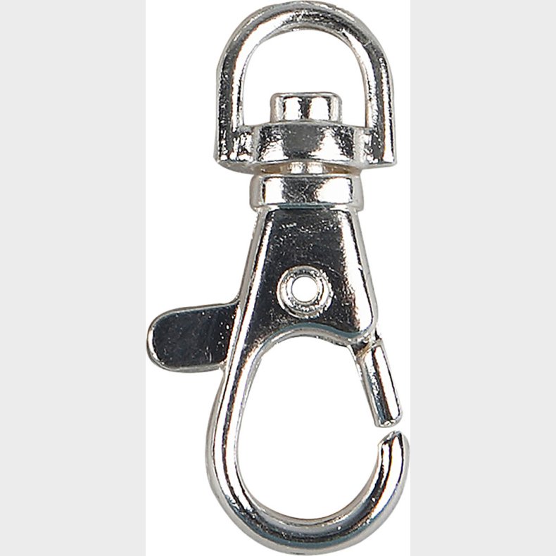 Karabinhage - H 3,7 Cm -  37 Mm - B 1,4 Cm - Forslvet - 15 Stk.