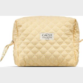 Karen - Stor Toilettaske - Gul-ternet Quilt