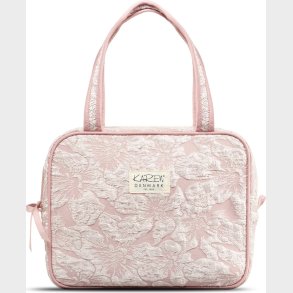 Karen - Toilettaske Med Hank - Rosa Brocade