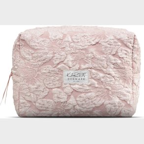 Karen - Toilettaske - Rosa Brokade