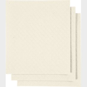 Karklud - Str. 17x19,5 Cm - Rhvid - 3 Stk.