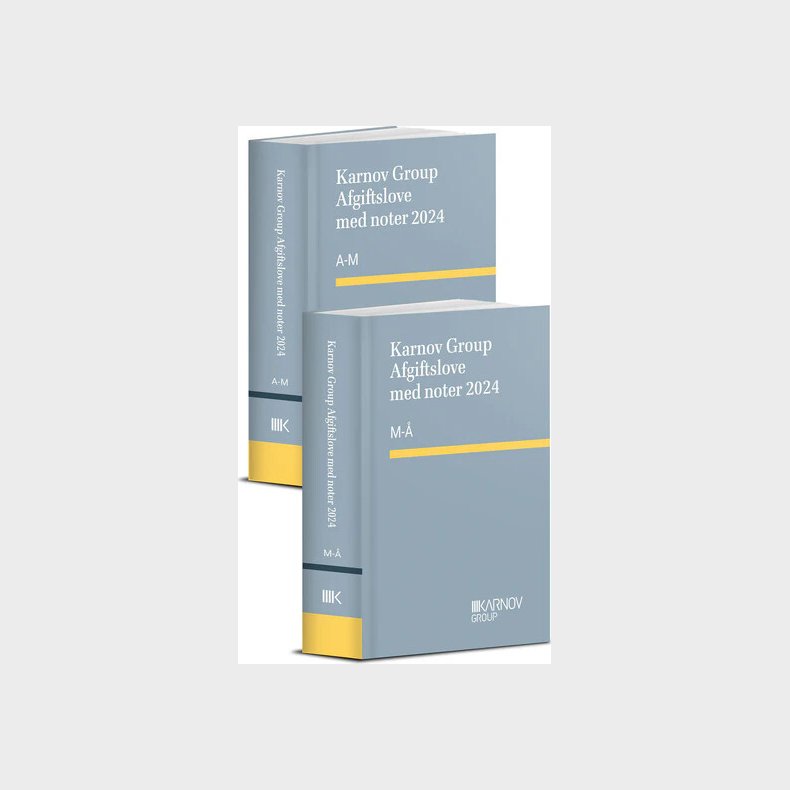 Karnov Group Afgiftslove Med Noter 2024 - Bog