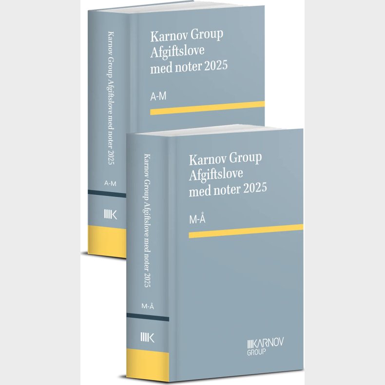 Karnov Group Afgiftslove Med Noter 2025 - Bog