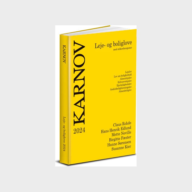 Karnov Leje- Og Boliglove 2024 - Hans Henrik Edlund - Bog