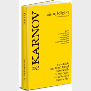 Karnov Leje- Og Boliglove 2025 - Bog