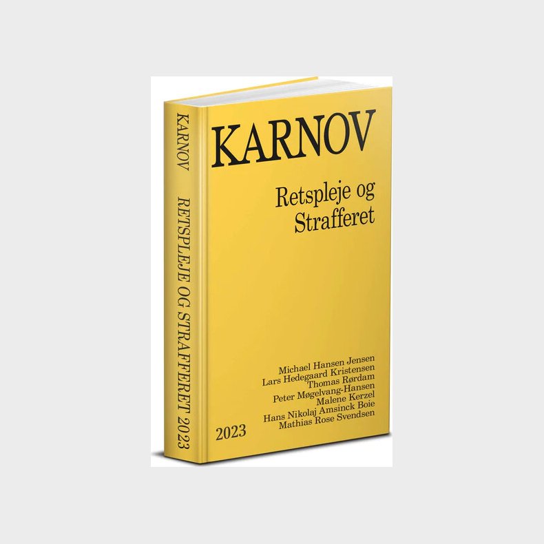 Karnovs Retspleje Og Strafferet 2023 - Lars Hedegaard Kristensen - Bog