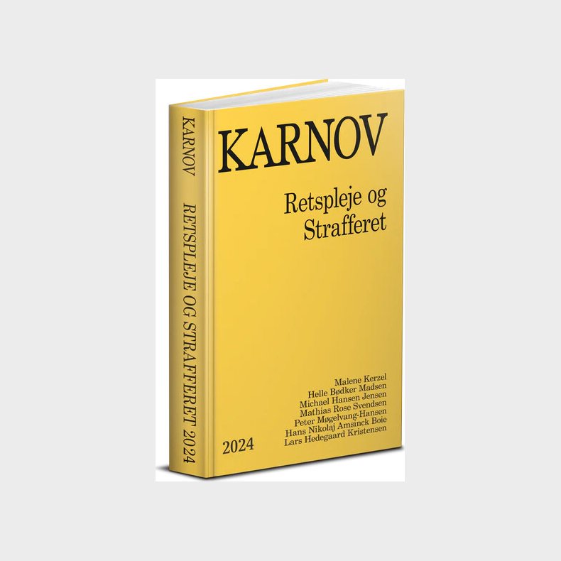 Karnovs Retspleje Og Strafferet 2024 - Bog