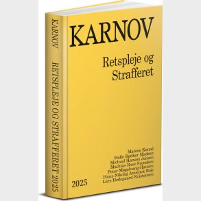Karnovs Retspleje Og Strafferet 2025 - Bog