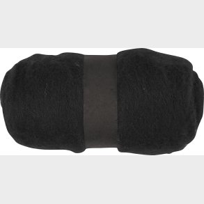 Kartet Uld - Sort - 100 G