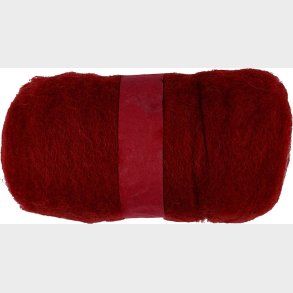 Kartet Uld - Varm R�d - 100 G