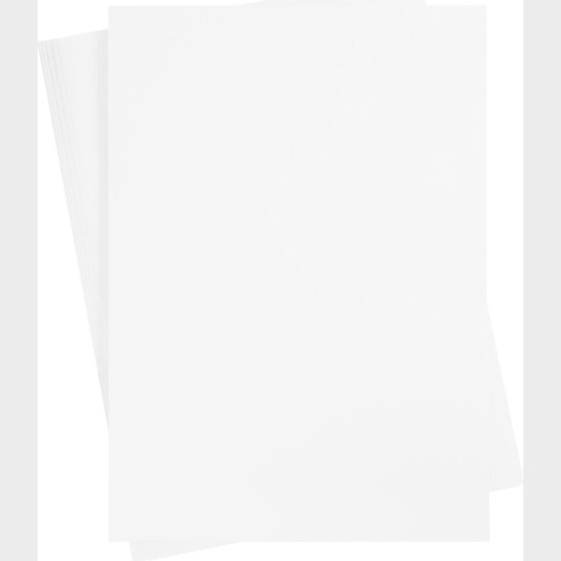 Karton - 460x640 Mm - 210-220 G - Hvid - 25 Ark