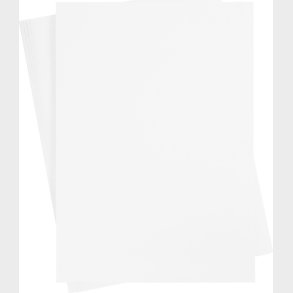 Karton - 50x70 Cm - 270 G - Hvid - 10 Ark