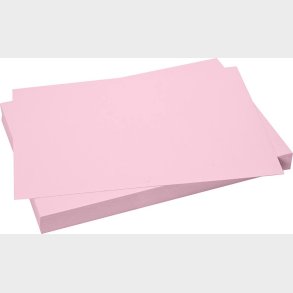 Karton - 50x70 Cm - 270 G - Lys Pink - 100 Ark