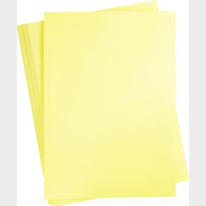 Karton - A2 - 180 G - Lys Gul - 100 Ark