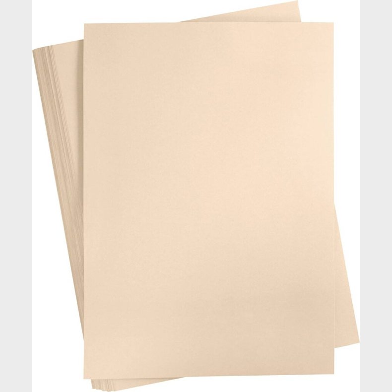 Karton - A2 - 180 G - Lys Pudder - 100 Ark