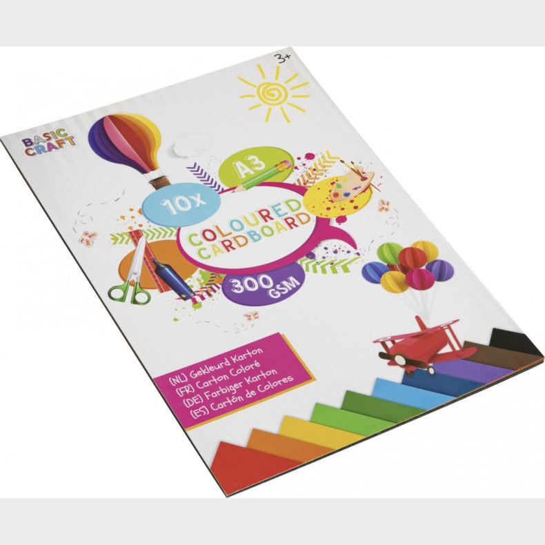 Karton A3 - 300 G - 10 Ark Assorterede