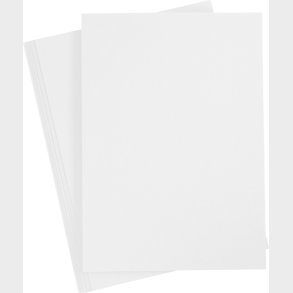 Karton - A4 - 210x297 Mm - 180 G - Hvid - 20 Stk.
