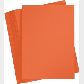 Karton - A4 - 210x297 Mm - 180 G - Orange - 100 Stk.