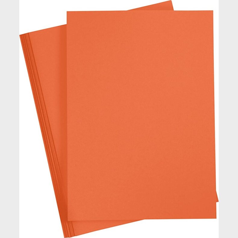 Karton - A4 - 210x297 Mm - 180 G - Orange - 20 Stk.