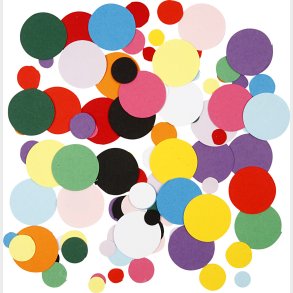 Kartonmosaik - Rund -  10+15+20 Mm - 180 G