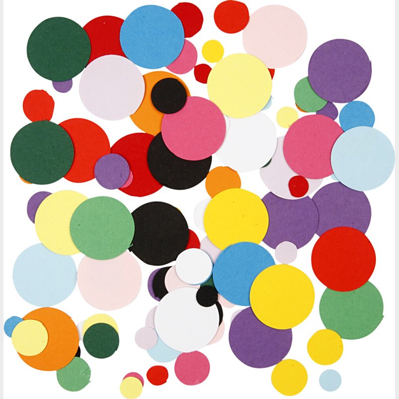 Kartonmosaik - Rund -  10+15+20 Mm - 180 G