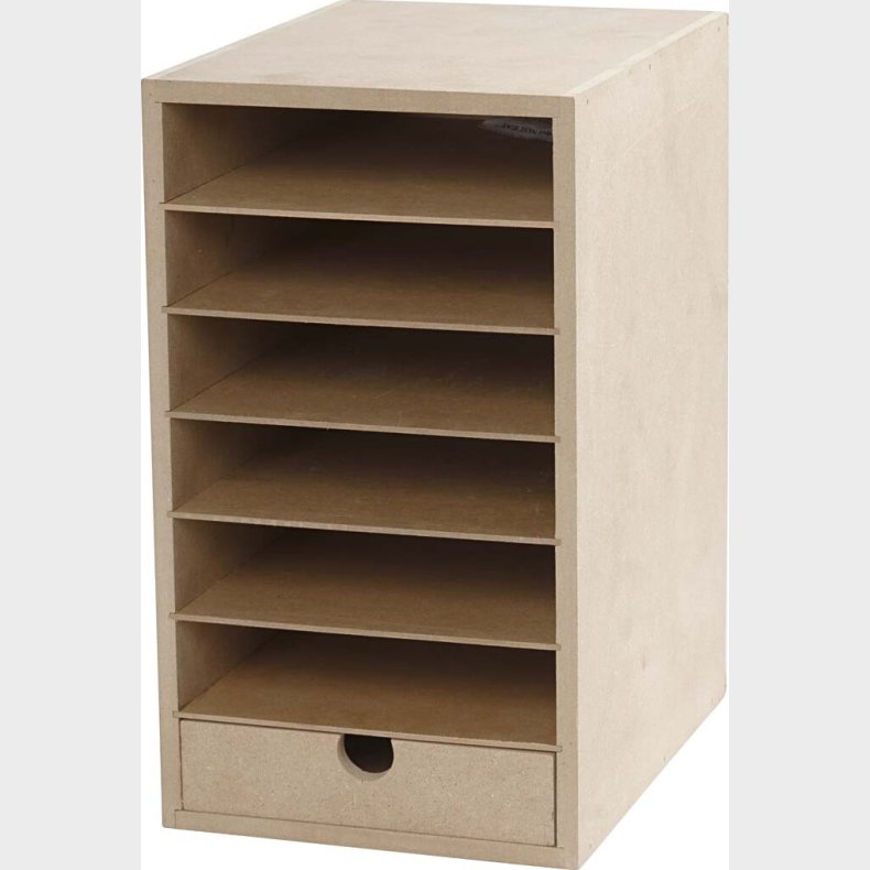 Kartonreol - H 31,5 Cm - D 24,5 Cm - B 18 Cm - A5 - 1 Stk.