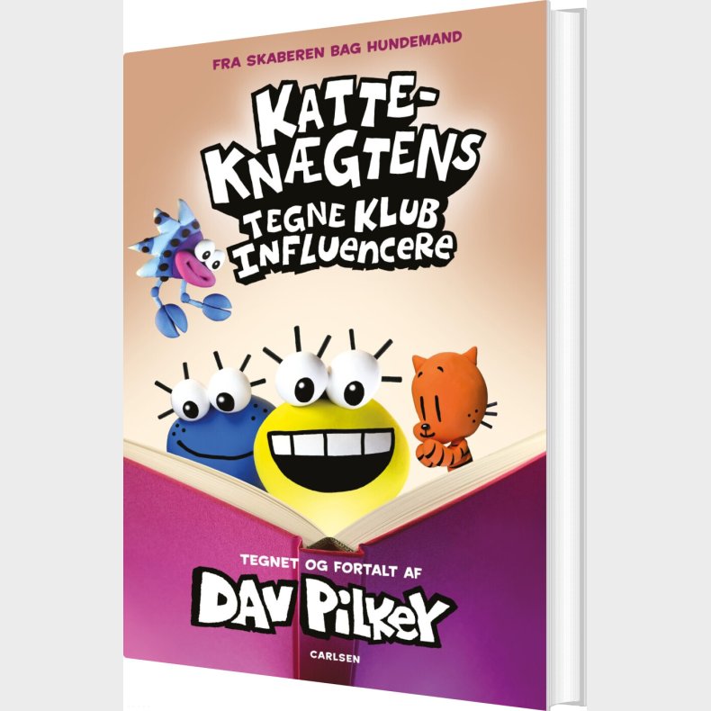 Katte-kn�gtens Tegneklub 5 - Influencere - Dav Pilkey - Bog