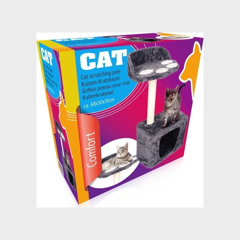 Kradsetr Til Katte - Mrkegr - 68 Cm