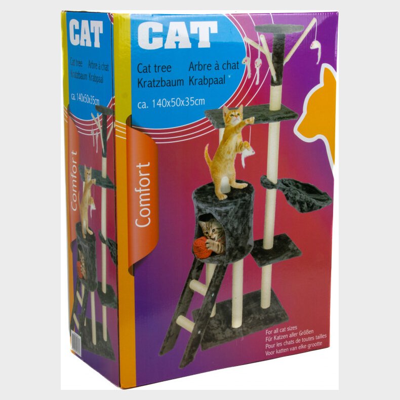 Kradsetr Til Katte - Mrkegr - 140 Cm