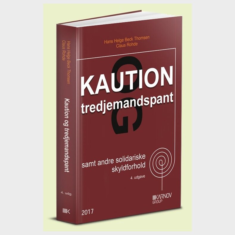 Kaution Og Tredjemandspant - Hans Helge Beck Thomsen - Bog