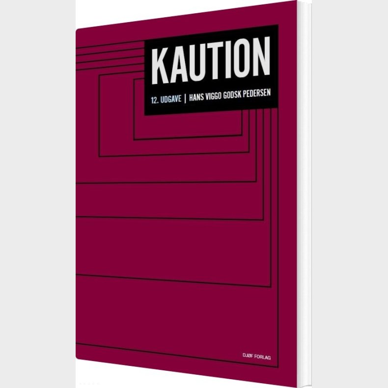 Kaution - Hans Viggo Godsk Pedersen - Bog