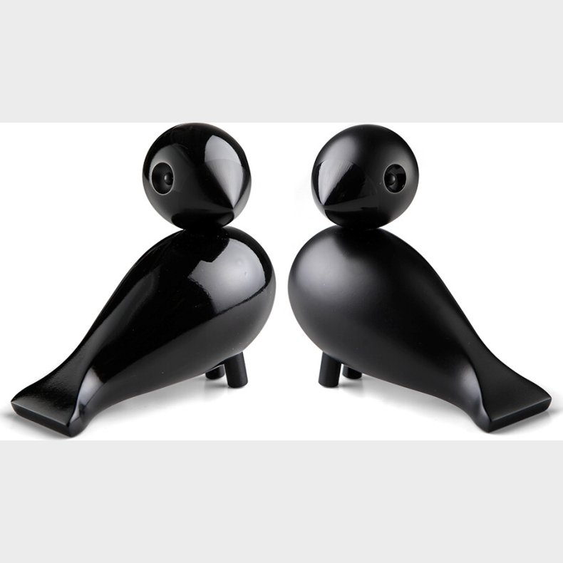 Kay Bojesen - Turtelduer - Sort - 9 Cm