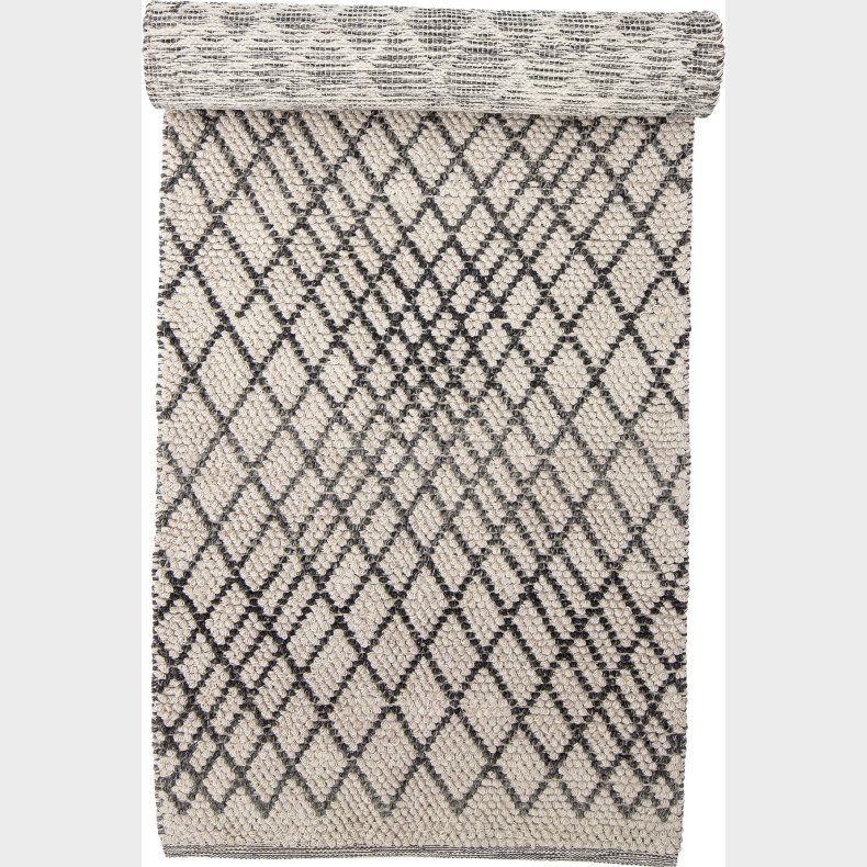 Bloomingville - Kaya T�ppe - Gr� - Uld - 80x250 Cm