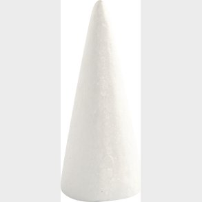 Kegle - H 14,5 Cm -  6 Cm - Hvid - 5 Stk.