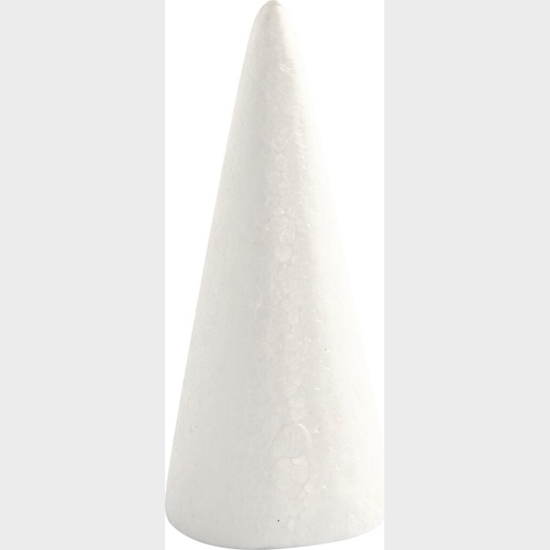 Kegle - H 14,5 Cm -  6 Cm - Hvid - 5 Stk.