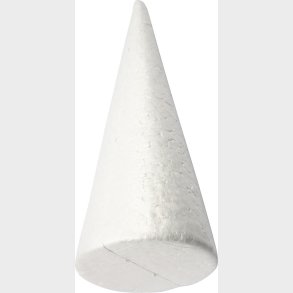 Kegle - H 25 Cm -  10 Cm - Hvid - 1 Stk.