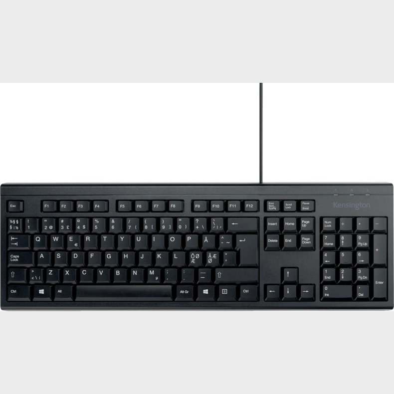 Kensington - Eq Kb100s Pn Tastatur Med Ledning (black)