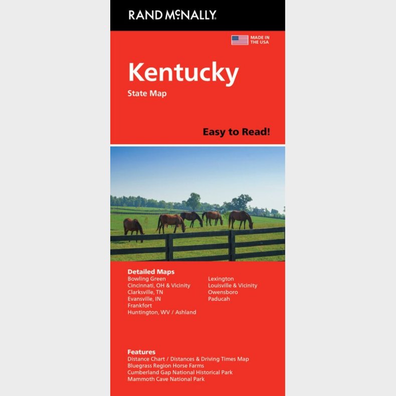 Kentucky State Map - Rand Mcnally - English book