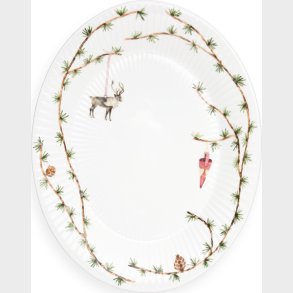 K�hler - Hammersh�i Ovalt Julefad - 34 X 27 Cm